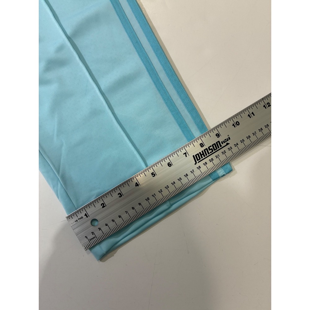 Adidas Womens Light Blue Three Stripe Track Pants Large Pastel Blue Sporty Y2K L - Picture 10 of 10
